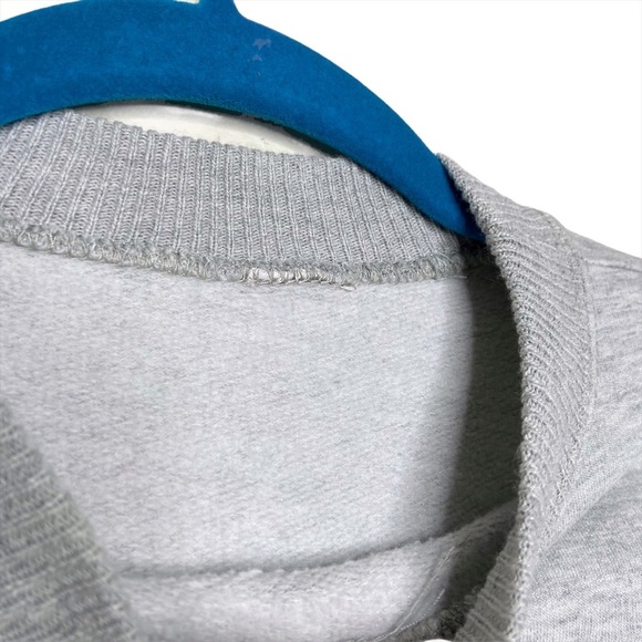 Vintage Street Ball Basketball Gray Crew Neck Pullover Sweatshirt - Picture 5 of 8